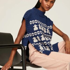 Sea New York Afina Sleeveless Wool Vest Sweater